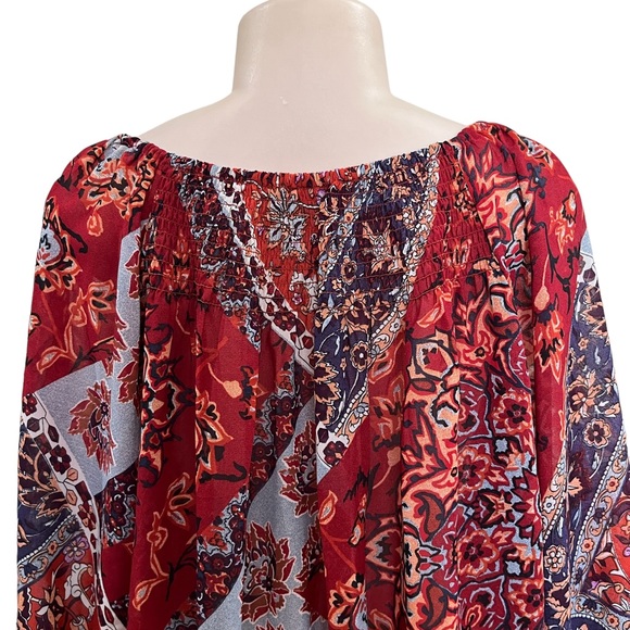 CB BOHO Floral Sheer Top Lightweight - Picture 6 of 9